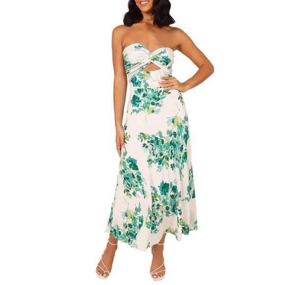 NWT Petal & Pup Teagan Floral Print Cutout
Strapless Maxi Dress - Picture 1 of 5